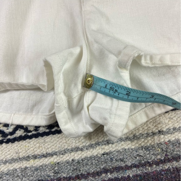 Rag & Bone Branson Snap Button Fly White High Rise Waist Jean Denim Shorts 8 M - Picture 5 of 12